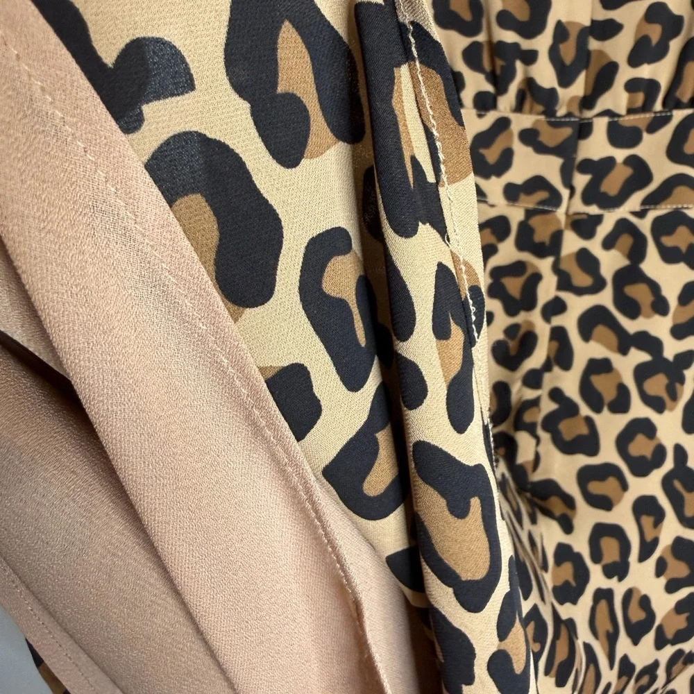 Tory Burch lined leopard print dress women’s size 4